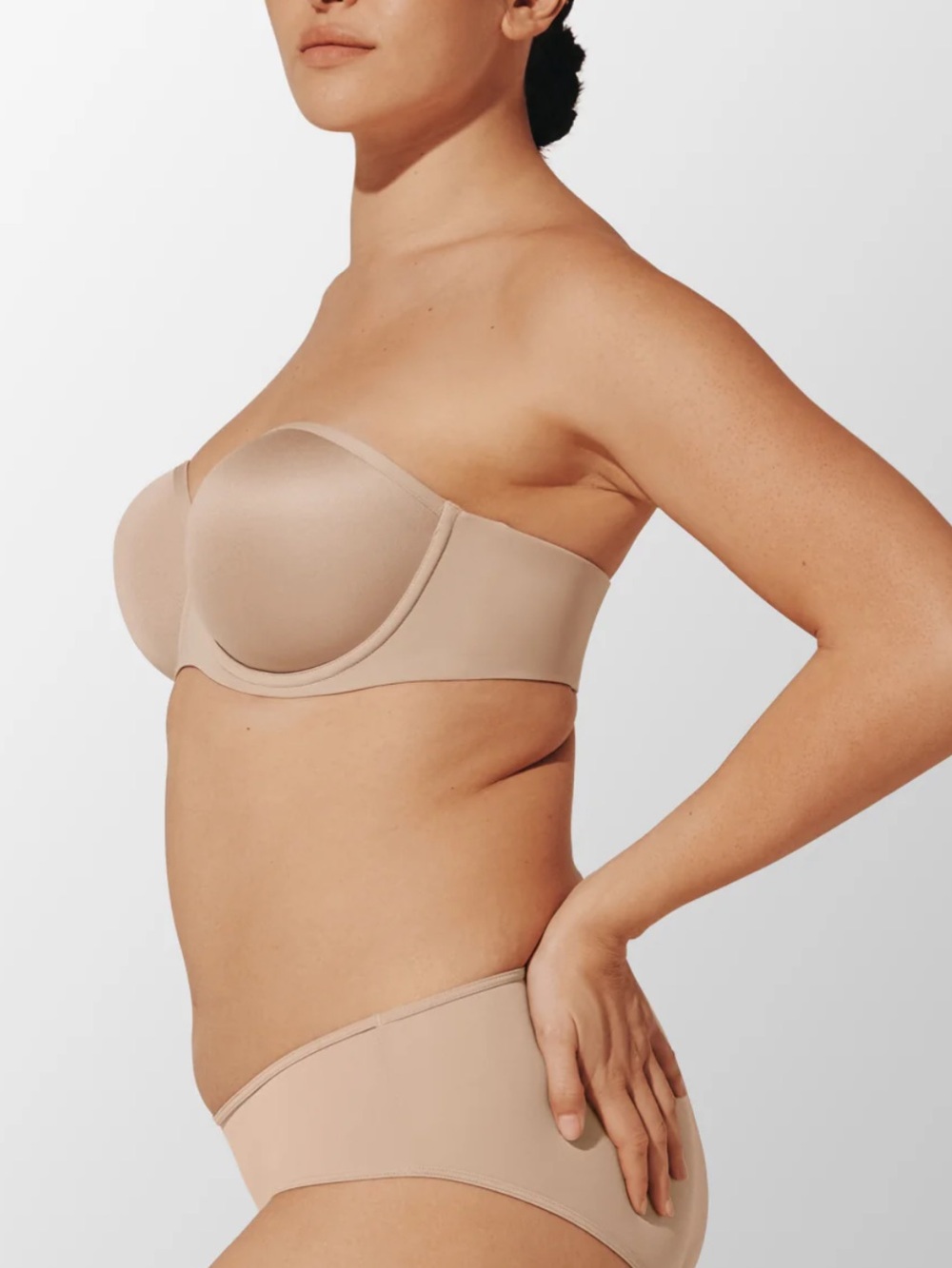 Third Love 24/7 Classic Strapless Bra in Taupe 36D - Picture 2 of 9